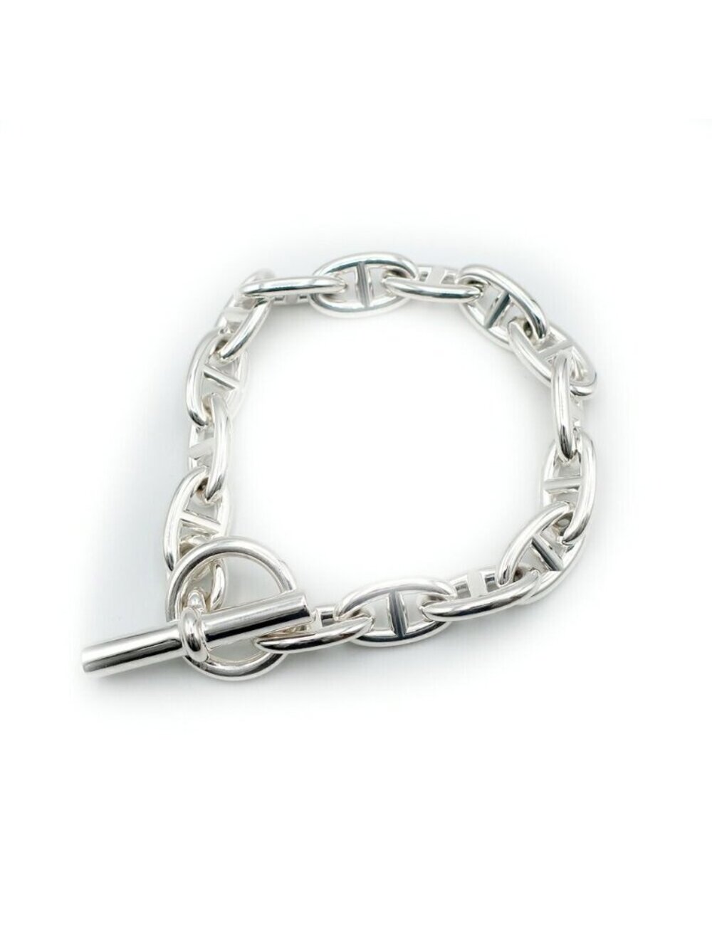 Hermes Chaine D'ancre GM Bracelet 925 Silver 15 Links